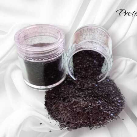 imagem Glitter Flocado Fino Especial - Preto