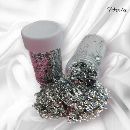 imagem Glitter Flocado Fino Especial – Prata