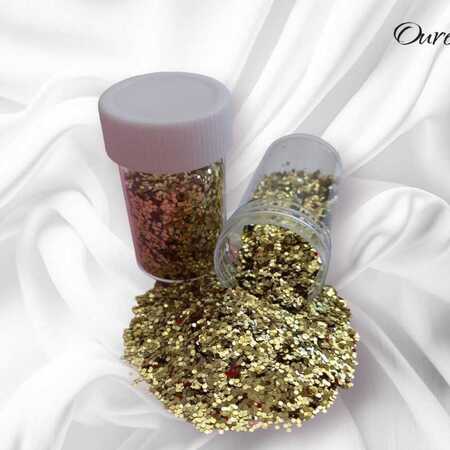 imagem Glitter Flocado Fino Especial – Ouro