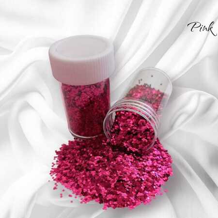 imagem Glitter Flocado Fino Especial – Pink