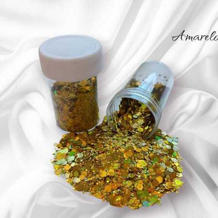 imagem Glitter Flocado Especial – Amarelo