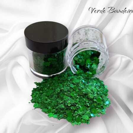 imagem Glitter Flocado Especial – Verde Bandeira