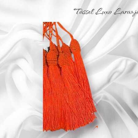 imagem Tassel Luxuoso Laranja - Aplique Pingente com Tulipa