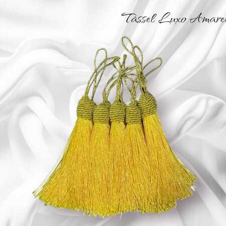 imagem Tassel Luxuoso Amarelo - Aplique Pingente com Tulipa