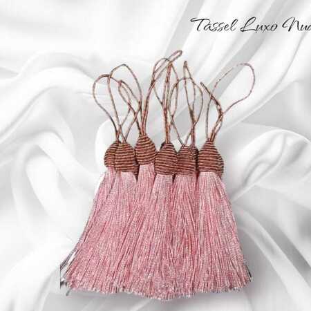 imagem Tassel Luxuoso Nude - Aplique Pingente com Tulipa