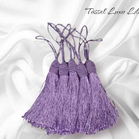 imagem Tassel Luxuoso Lilás - Aplique Pingente com Tulipa