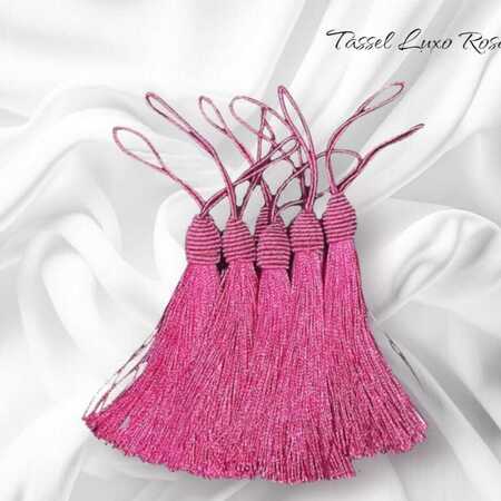 imagem Tassel Luxuoso Rosa - Aplique Pingente com Tulipa