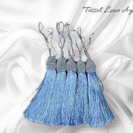 imagem Tassel Luxuoso Azul - Aplique Pingente com Tulipa