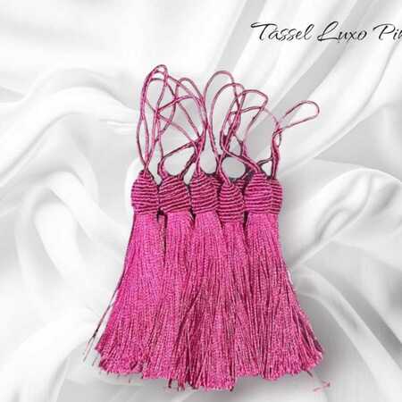 imagem Tassel Luxuoso Pink - Aplique Pingente com Tulipa